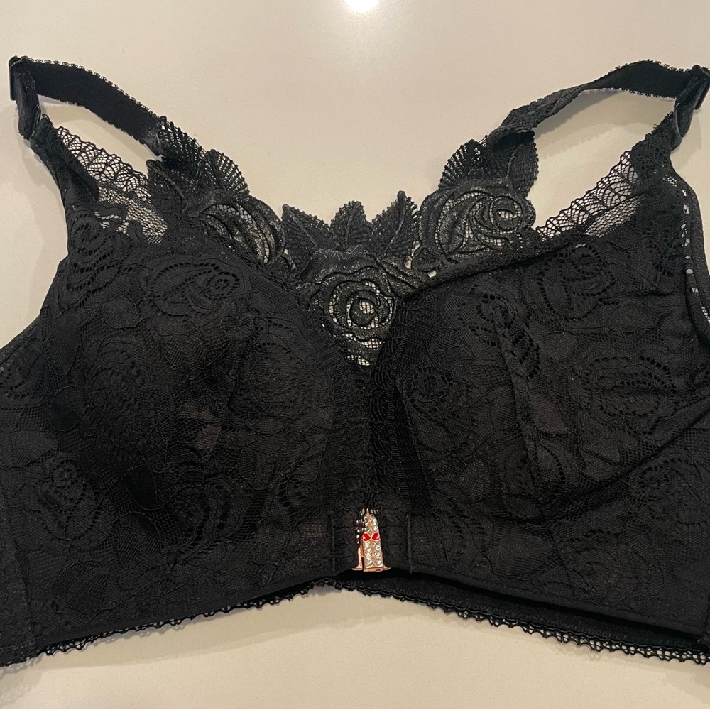 Elegant Black Lace Bra